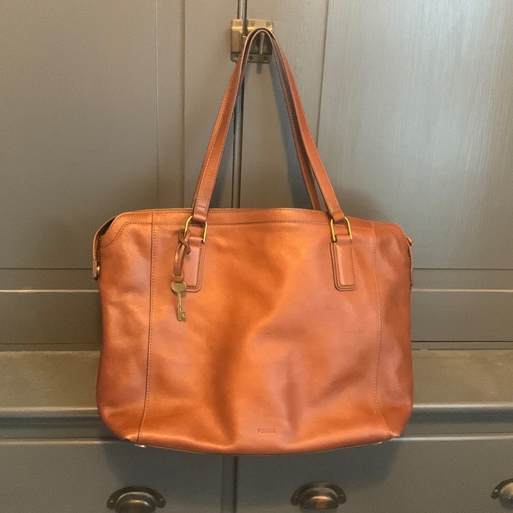 Fossil satchel bag and matching wallet